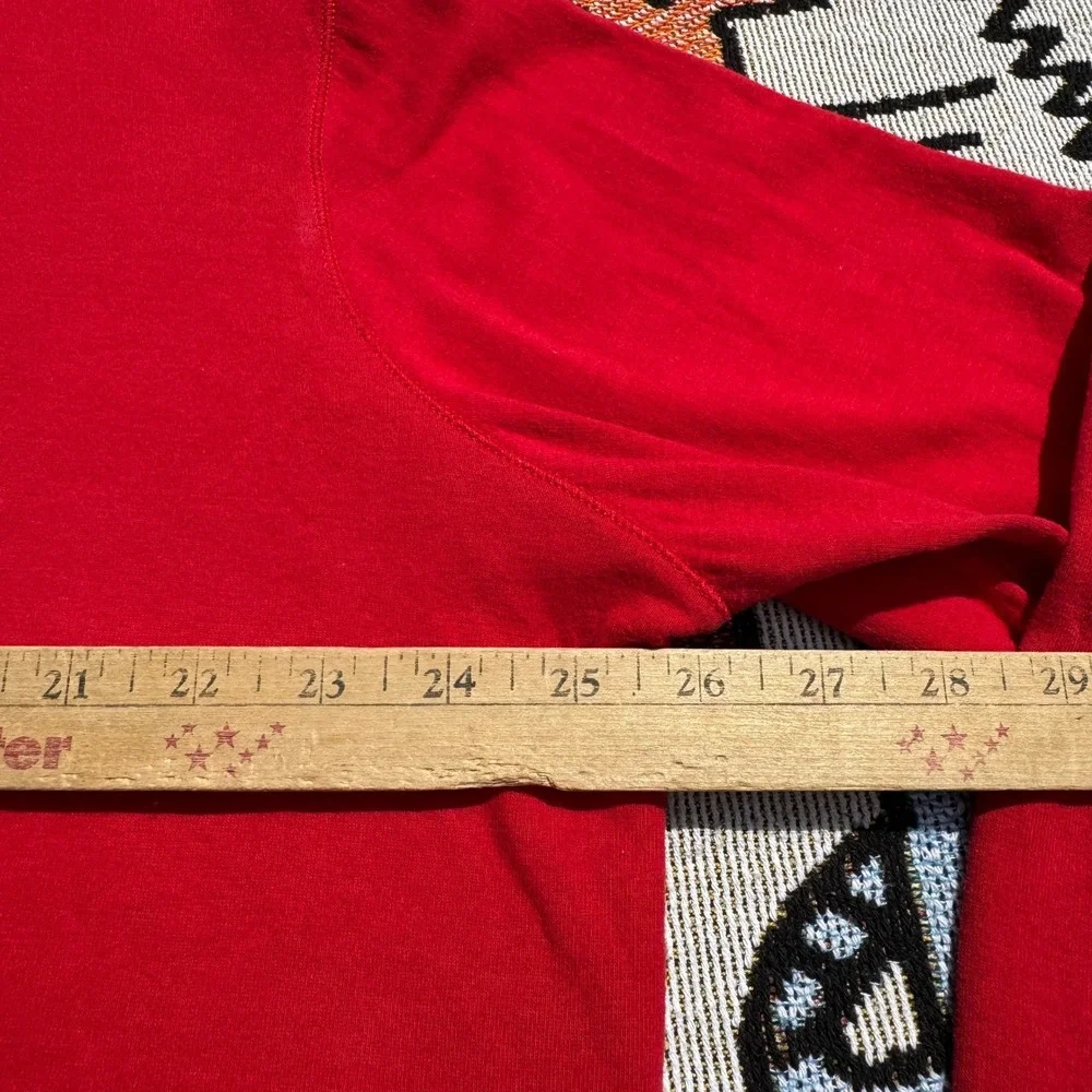 Soft Red POLO Ralph Lauren Pullover Quarter Zip Sweater Size Large